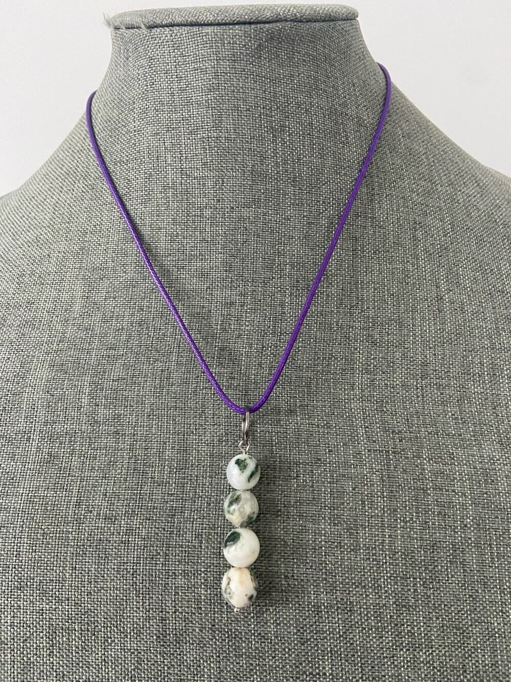 tree agate necklace